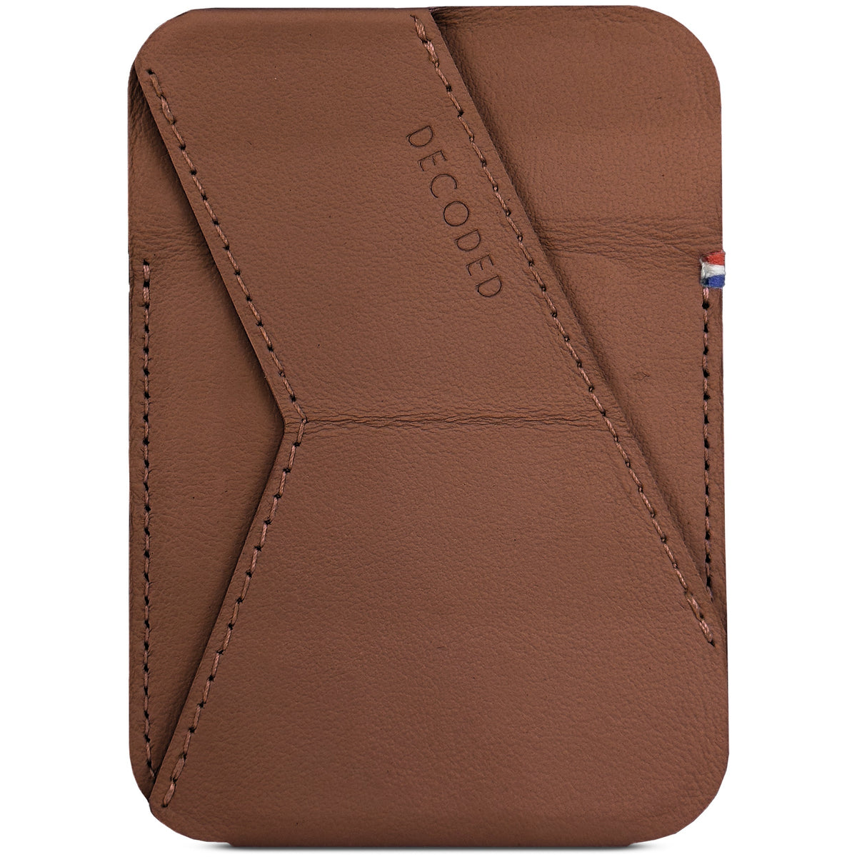 Leather MagSafe Card Stand Wallet | Tan – Decoded Bags