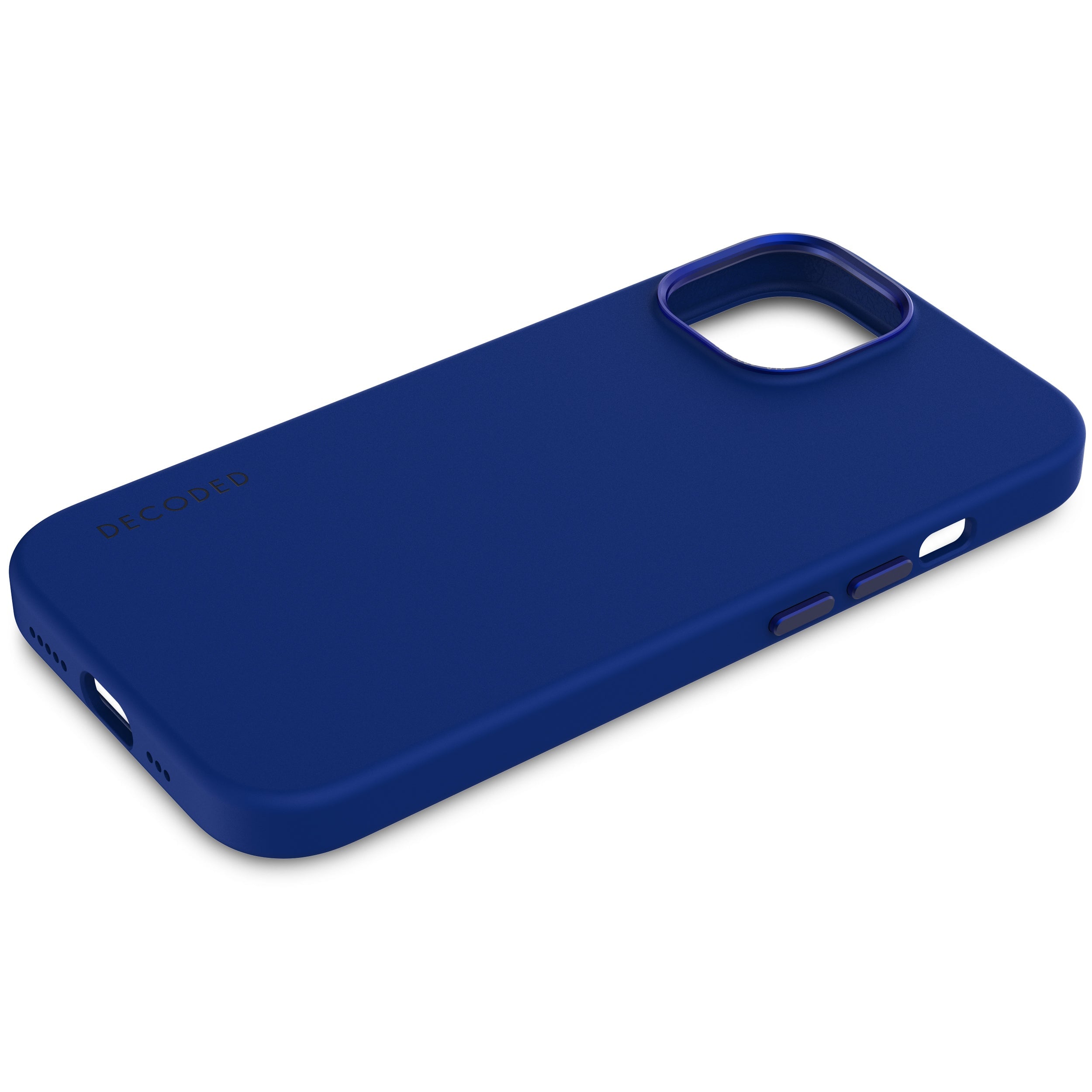 DECODED Funda de silicona azul iPhone 15 Pro Max - Funda de
