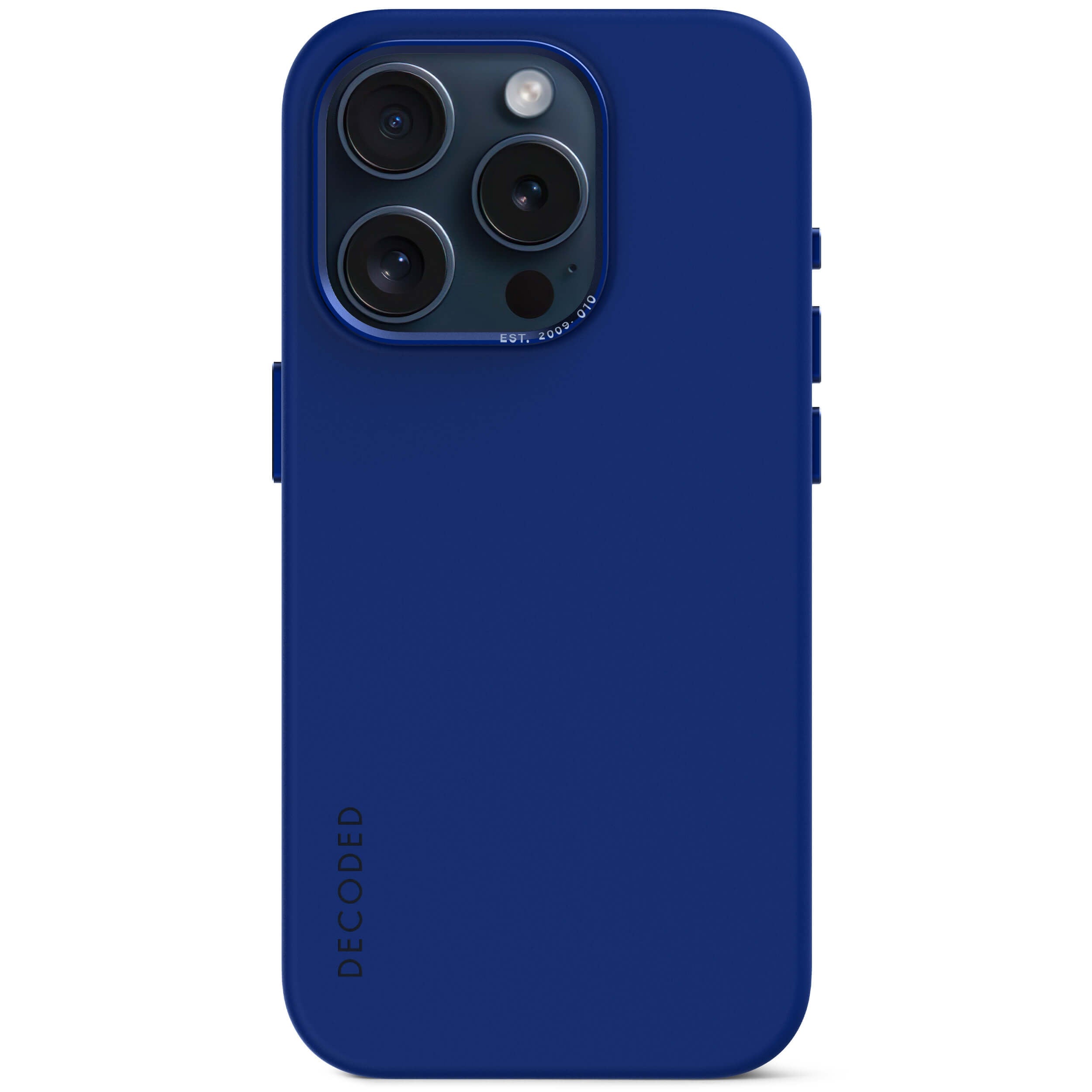 Decoded iPhone 15 Pro Max Antimicrobial Silicone Back Cover | Galactic Blue