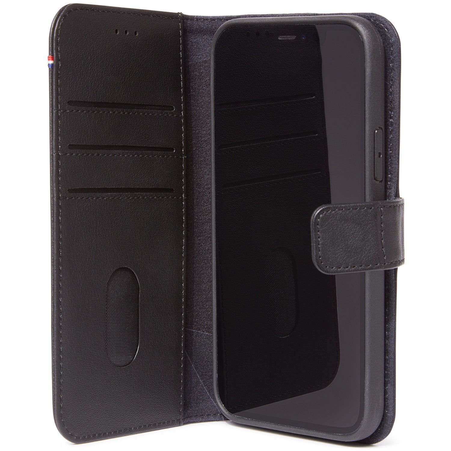 DECODED Leather Detachable Wallet, Black