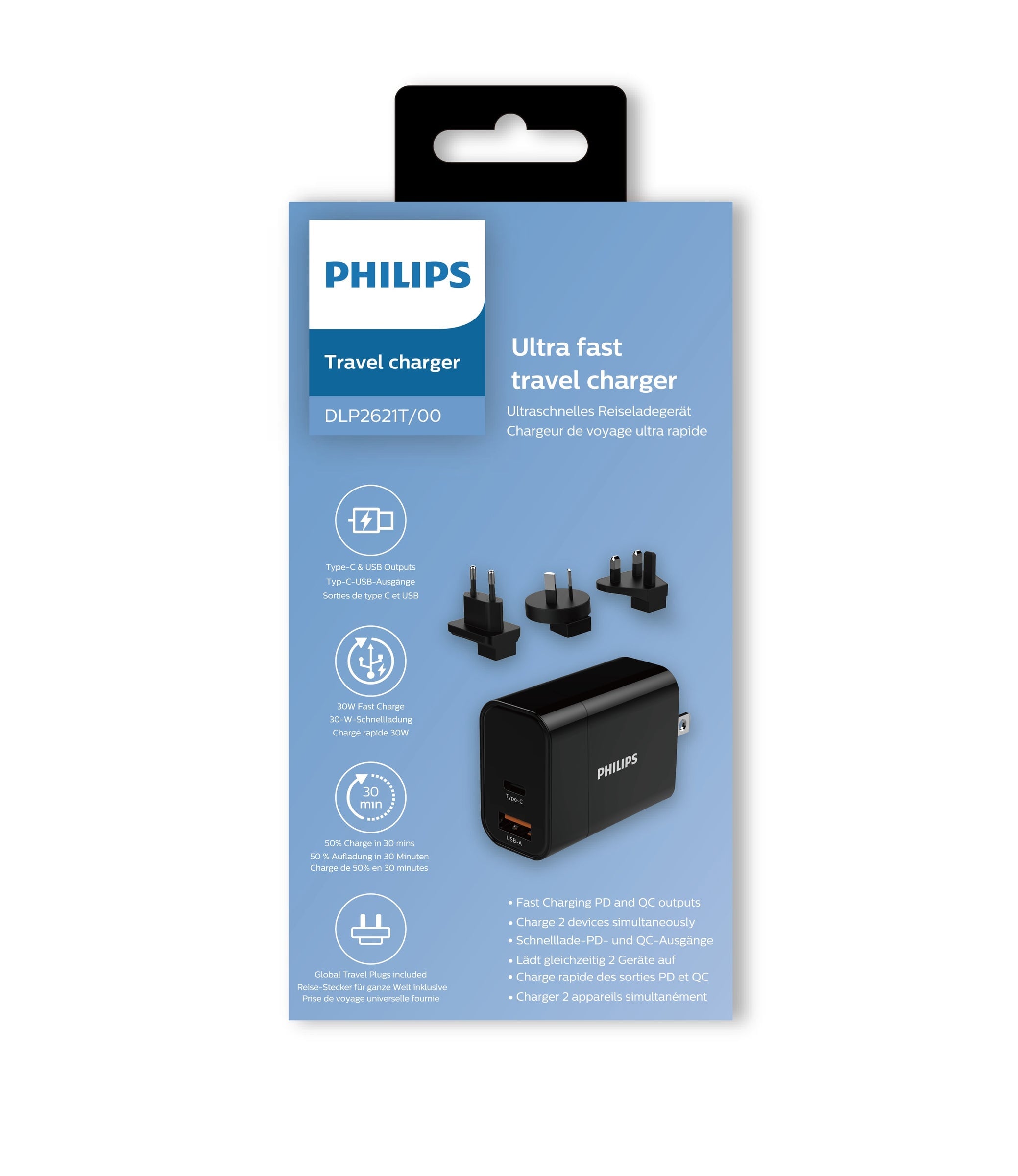 Philips Universal 30W Travel Fast Charger – Decoded Bags