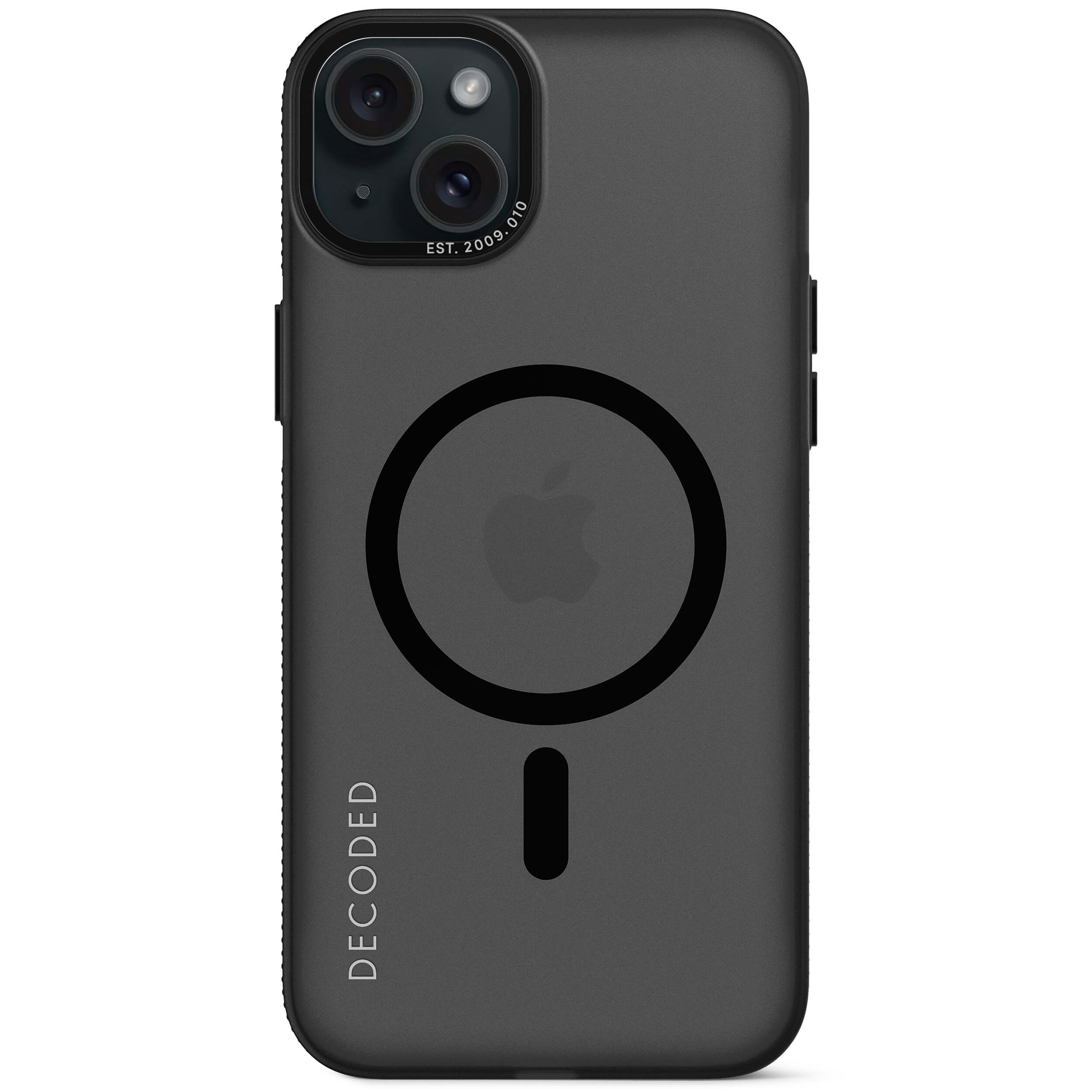 Decoded Bags Decoded iPhone 15 Pro Max Recycled Plastic Grip Case | Transparant Black